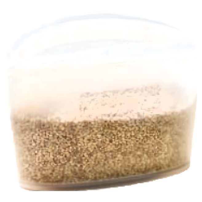 SiliPot 矽膠夾鏈袋 雲霧白 1500ml, 1個