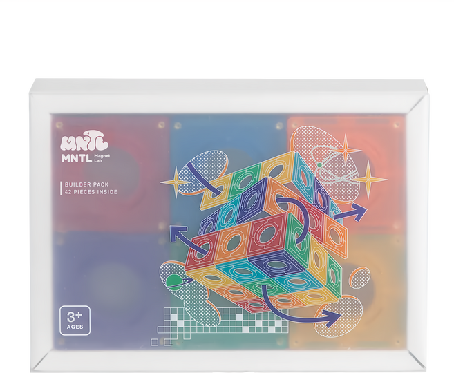 MNTL 磁力建構片 42p, 混合顏色, 1盒