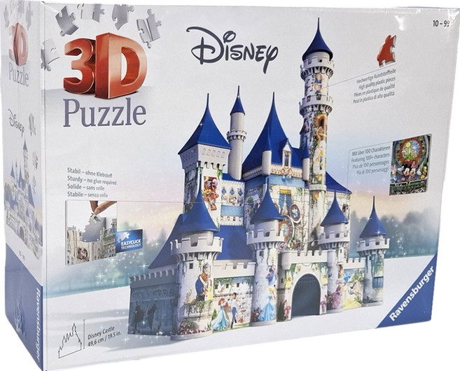 Ravensburger 維寶3D拼圖, 216片, 迪士尼城堡, 1盒
