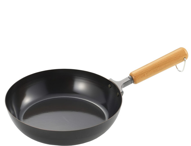 yoshikawa 吉川 yoshikawa 木柄鐵炒鍋 22cm sj3168, 1入