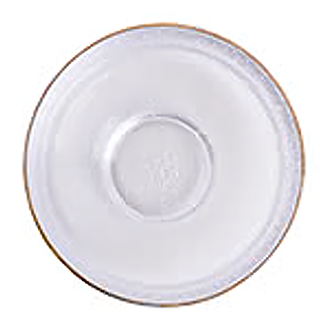 Homely Zakka 北歐輕奢風金邊冰凝玻璃餐具 餐碗 14cm, 透明金邊, 1組