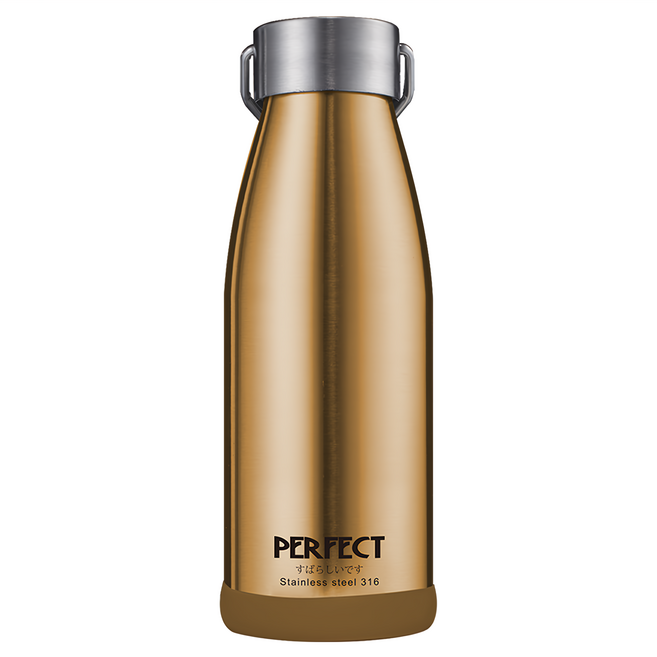 PLUS PERFECT 理想 日式316真空保溫杯, 1個, 香檳金, 260ml
