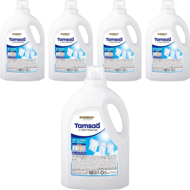 Tamsaa Basic 小蘇打洗衣精, 4L, 5桶