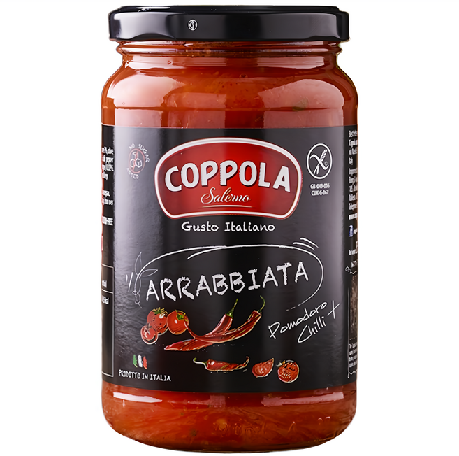 COPPOLA 柯波拉 義式無加糖辣味番茄麵醬, 350g, 1罐