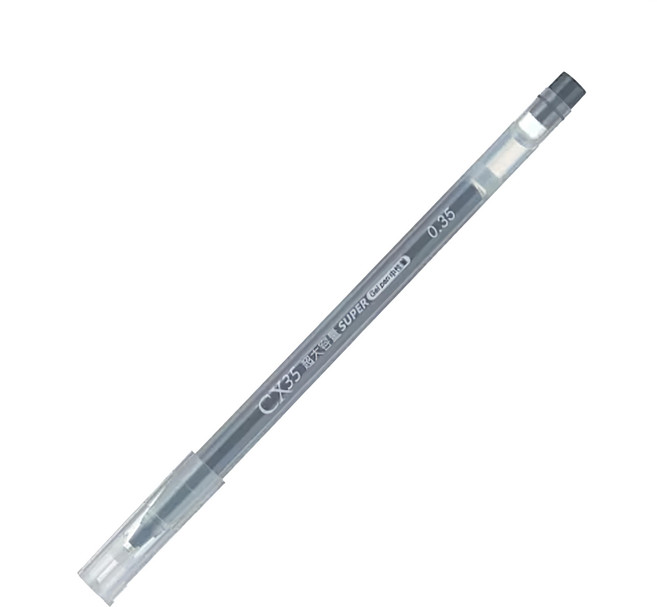 CoX 三燕興業 超大容量細字中性筆 0.35mm CX-35, 青色, 12支