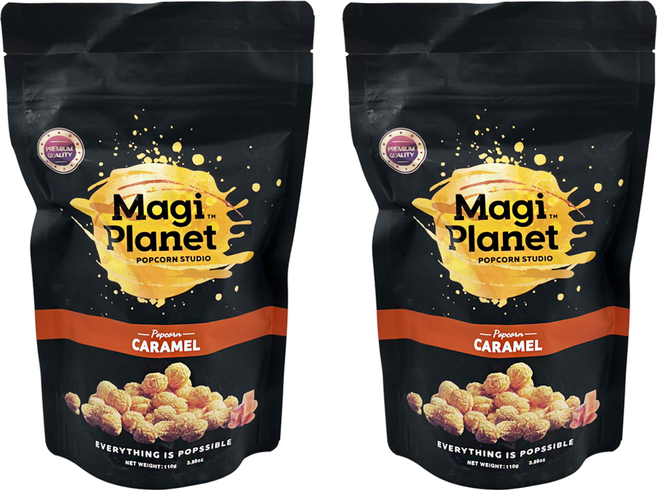 Magi Planet 星球工坊 爆米花 焦糖咖滋 Caramel, 110g, 2包