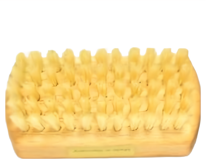 fA brushes 森詠木香德國製原木白豚鬃手部雙足清潔按摩刷, 原木色, 1入, 1個