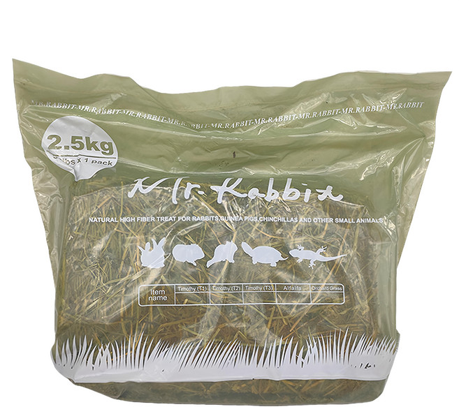 Mr.Rabbit 瑞比兔先生 高級苜蓿草, 2.5kg, 1盒