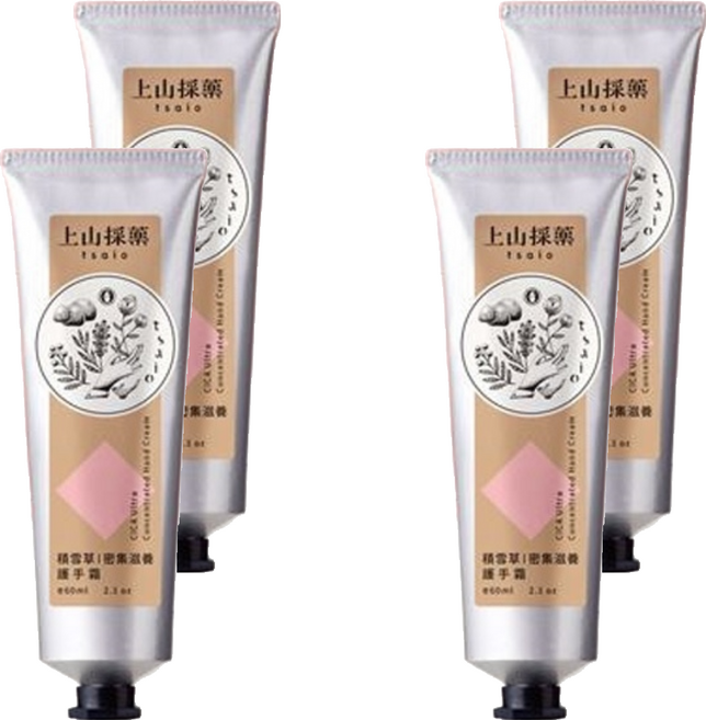 tsaio 上山採藥 積雪草密集滋養護手霜, 60ml, 4條