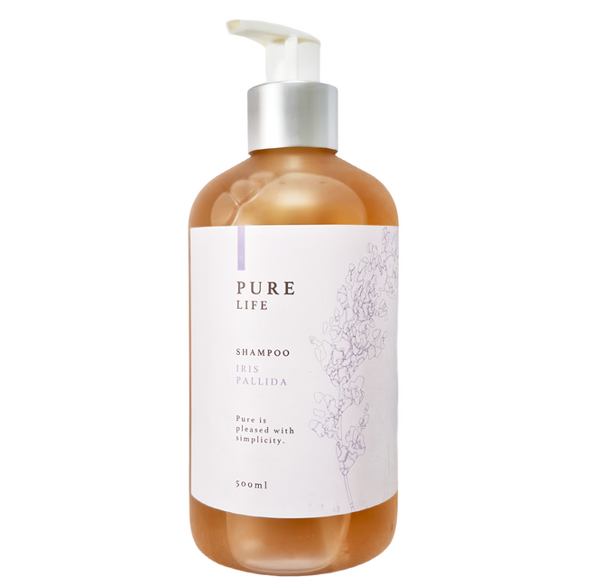 HOLA 和樂家居 PURE LIFE 覓靜香氛洗髮露 滋潤柔順 木蘭鳶尾花, 500ml, 1瓶
