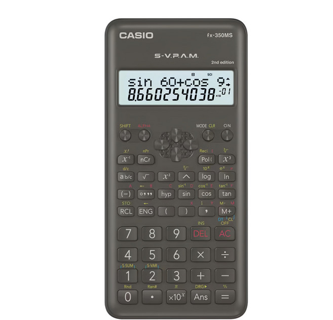 CASIO 卡西歐 計算機, fx-350MS-2, 1個