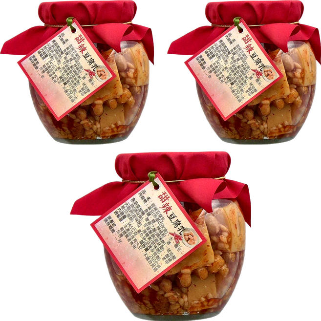 埔里鎮農會 甜辣豆腐乳 固形量250g, 345g, 3罐
