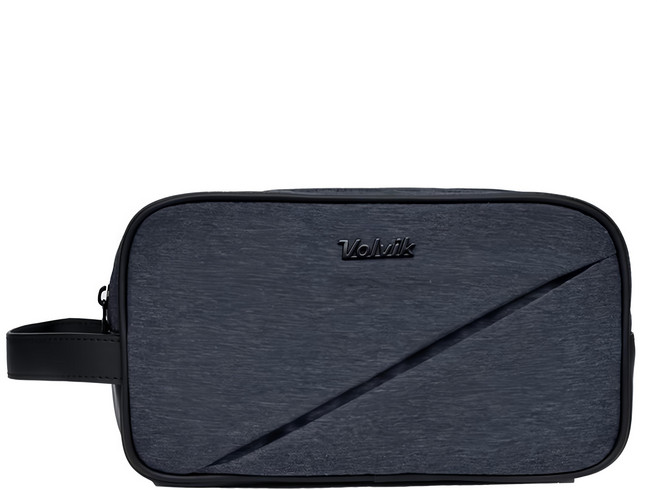 Volvik 新款 雙拉鍊 雙層拉鍊 化妝包 VAHPPC, 海軍藍, 1個