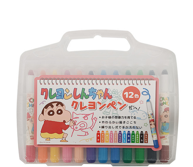 Shinchan 蠟筆小新 蠟筆 Set 3歲以上適用, 12色, 1盒
