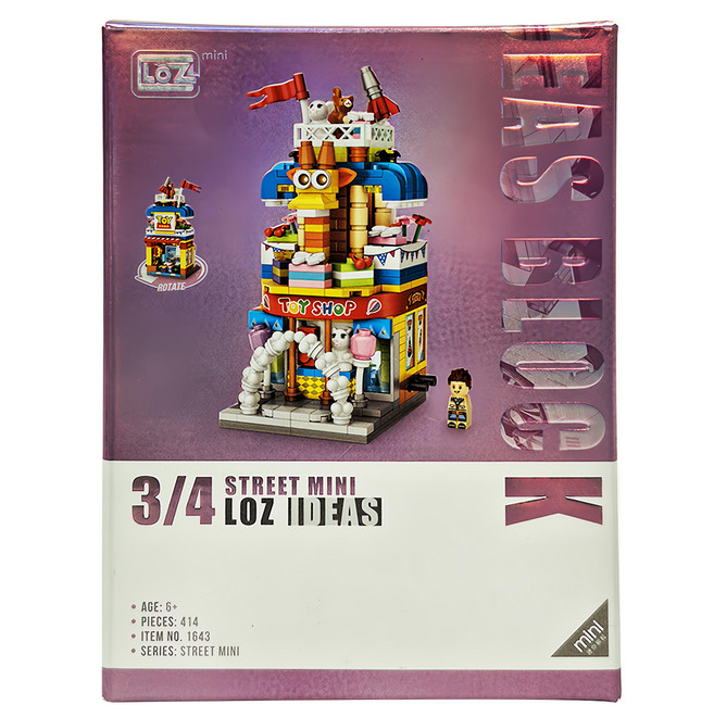 LoZ 1643 玩具店 3歲以上, Multicolor, 1盒