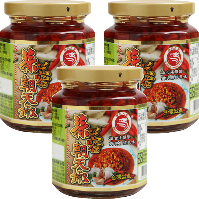 勝記大榮 蒜蓉朝天椒, 360g, 3罐