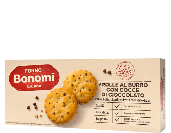 Bonomi 巧克力奶油餅乾, 150g, 1盒