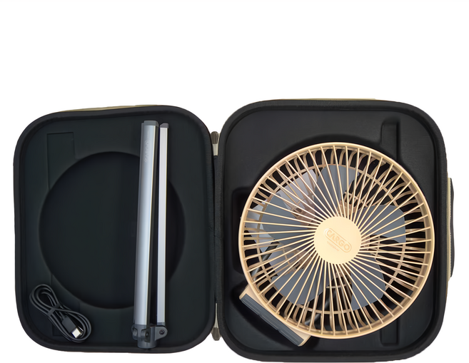 CARGO container MULTI FAN 隨行風扇含收納盒 248 x 220 x 328mm 554g, CARGO MULTI FAN, 沙色