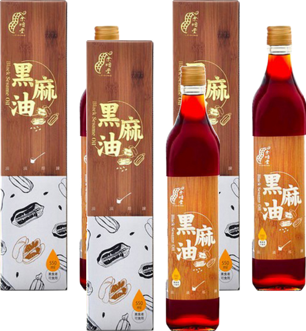 余順豐 黑麻油, 550ml, 3瓶