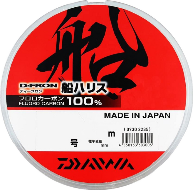 DAIWA 大和 D-FRON FLUORO HARISU 4號釣線, 1個, ナチュラル