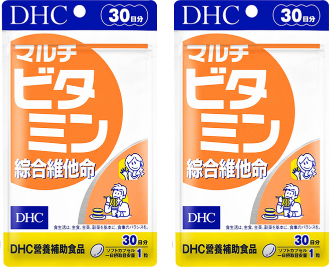 DHC 台灣公司貨 活力綜合維他命, 455mg, 30顆, 2包