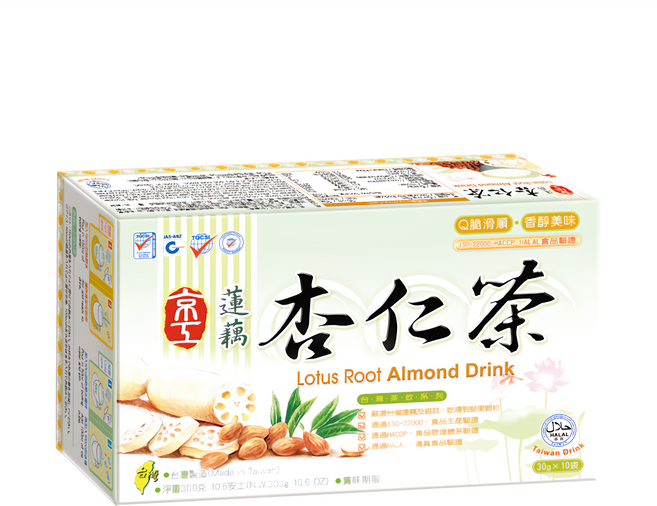 京工 蓮藕杏仁茶, 1盒, 300g