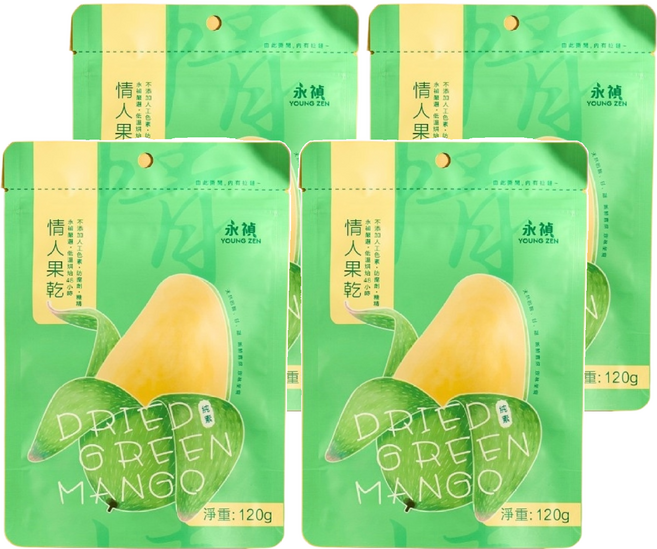 永禎 嚴選情人果乾, 120g, 4包