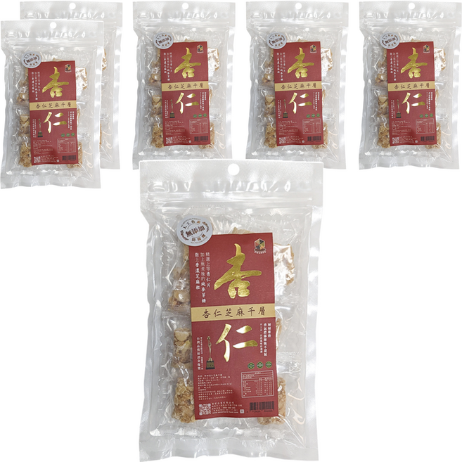 珍田生機 杏仁芝麻千層, 120g, 6袋