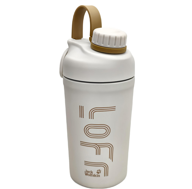 Jack Wolfskin 飛狼 LOFT 無拘不銹鋼運動搖搖杯 JW-862WS, 米灰色, 600ml, 1個