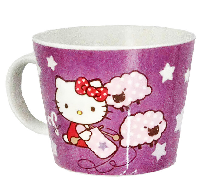 Hello Kitty 凱蒂貓 星座馬克杯 425ml, 紫色, 1個