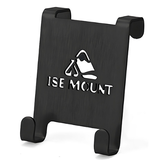 ISE MOUNT 小島嶼山 戶外不鏽鋼 創意桌面支架/掛鉤, 黑色, 1, 1個