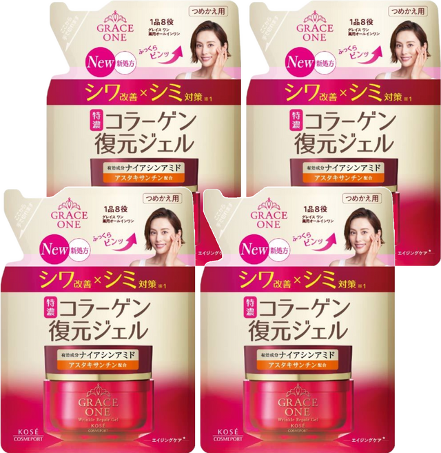 KOSE 高絲 CoenRich Q10 活齡 台灣公司貨 GRACE1 極上活妍 特濃彈力保濕凝霜EX, 100g, 4罐