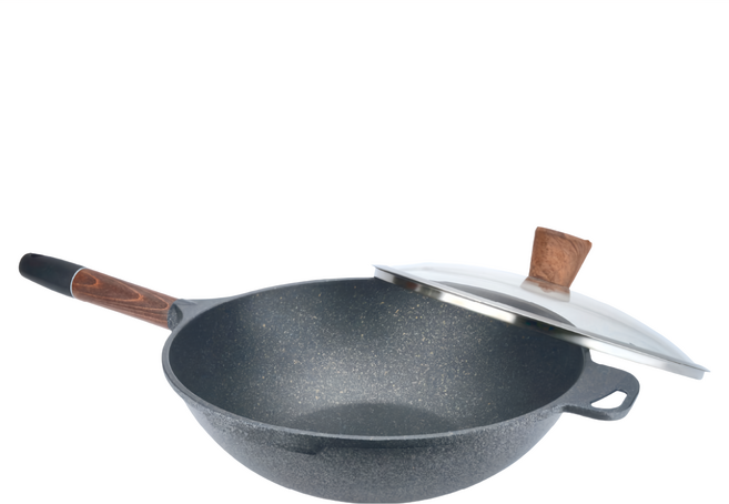 Hi CHEF 掌廚 可樂膳 木柄輕量煎鍋 NTW-30S, 30cm, 1個