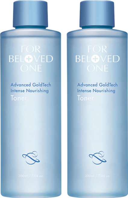 FOR BELOVED ONE 寵愛之名 台灣公司貨 黃金藍銅 玻尿酸保濕化妝水, 200ml, 2瓶