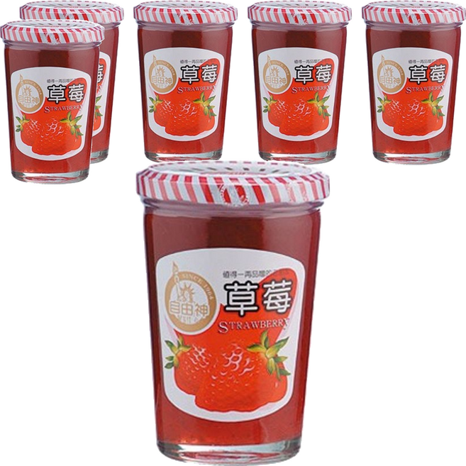 自由神 草莓果醬, 6罐