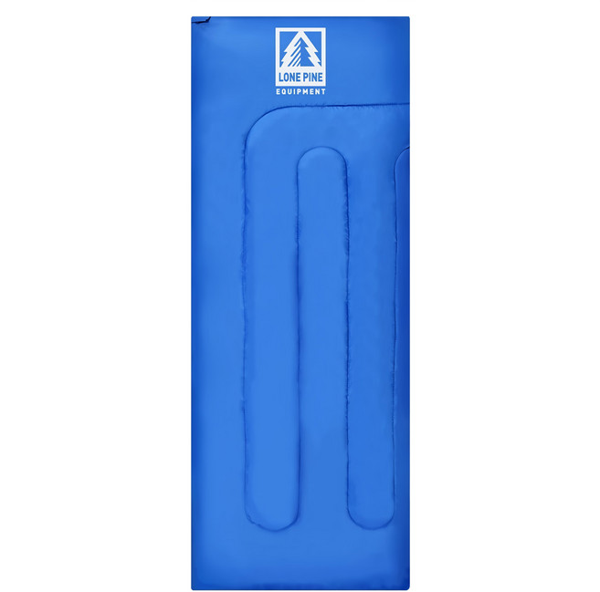 LONE PINE EQUIPMENT 可拼接舒適透氣信封睡袋 加大 PRO款, 藍色左拉鍊, 1個