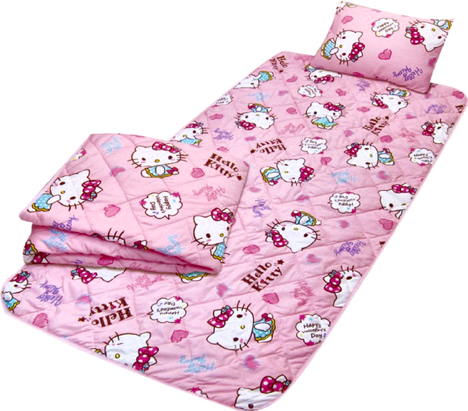 正億棉廠 三合一睡墊組 HELLO KITTY, 戀愛達人