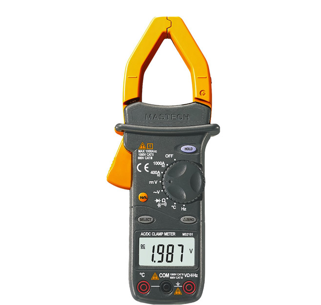 MASTECH 邁世 MS2101 數位AC/DC鉗形表 REL溫度 250 x 99 x 43mm, 1個