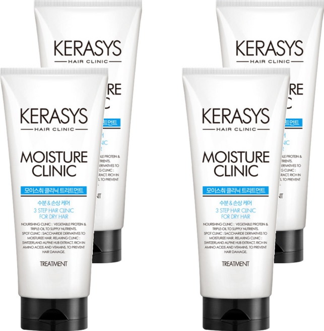 KERASYS 植萃系抗損護髮素 毛躁髮, 300ml, 4條