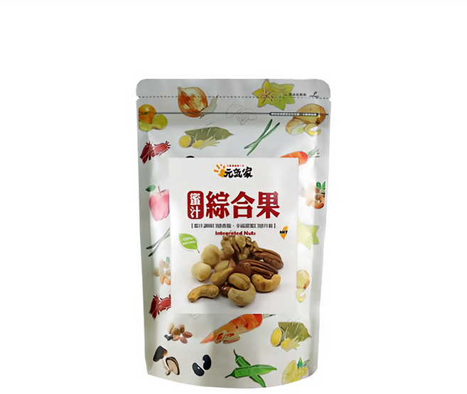 元氣家 烘焙蜜汁綜合果, 200g, 1包