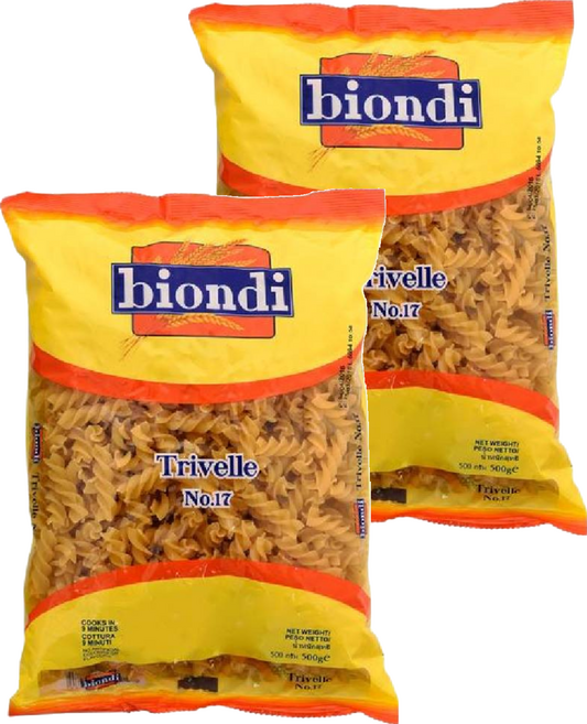biondi 義大利中螺絲麵, 500g, 2包