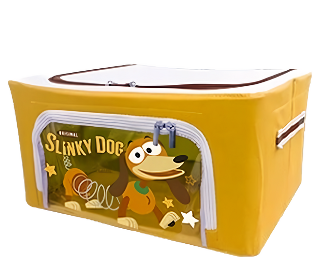 TOY STORY 玩具總動員 收納箱 22L, 彈簧狗 + 黃色, 1個