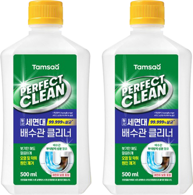 Tamsaa 洗手台排水管疏通清潔液, 2瓶, 500ml