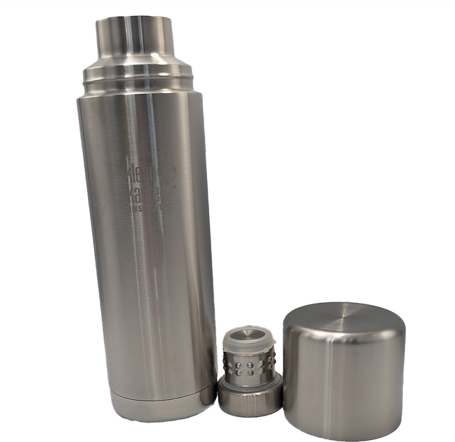 klean kanteen TKPro不鏽鋼保溫杯 KTKP1L-BS, 原鋼色, 1L, 1個