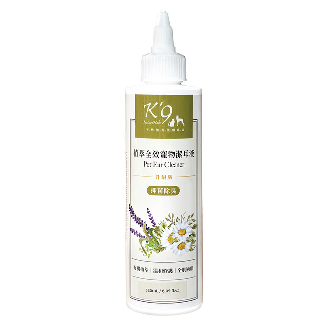 K'9 NatureHolic 植萃全效寵物潔耳液升級版, 1瓶, 180ml