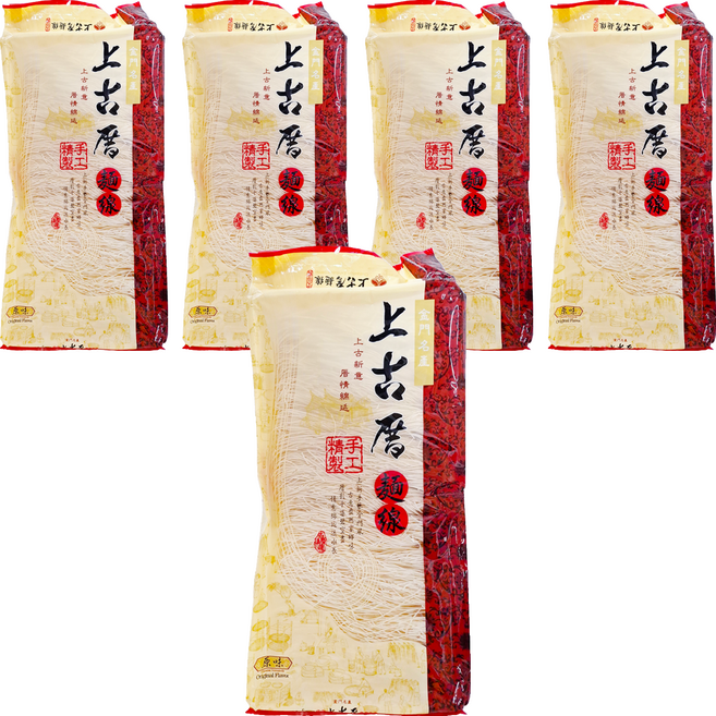 聖祖食品 上古厝 原味麵線, 400g, 5包