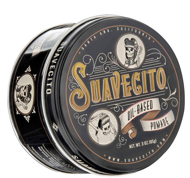 SUAVECITO 骷髏頭 Oil Based Pomade 古龍水油性髮油, 85g, 1罐