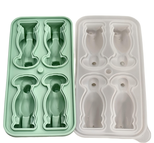 FaSoLa 食品級鉑金矽膠4格卡通條型製冰盒 拉不拉多 2個 5 x 9.5 x 19cm