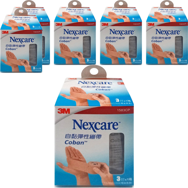3M Nexcare 自黏彈性繃帶 3吋, 1捲, 6盒