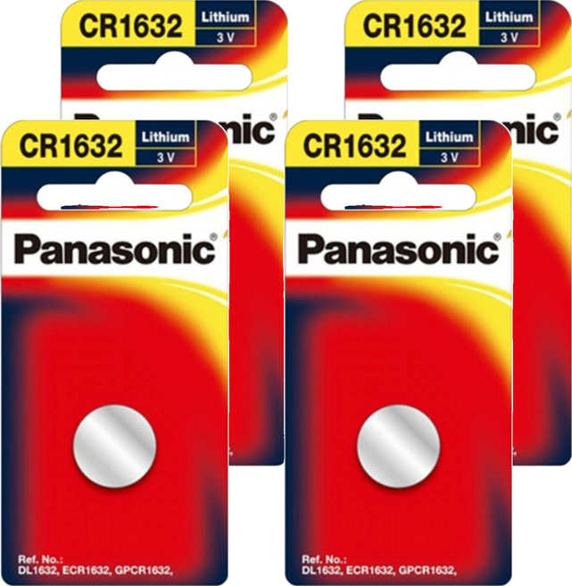 Panasonic 台灣公司貨 鋰鈕扣電池 CR-1632, 4組